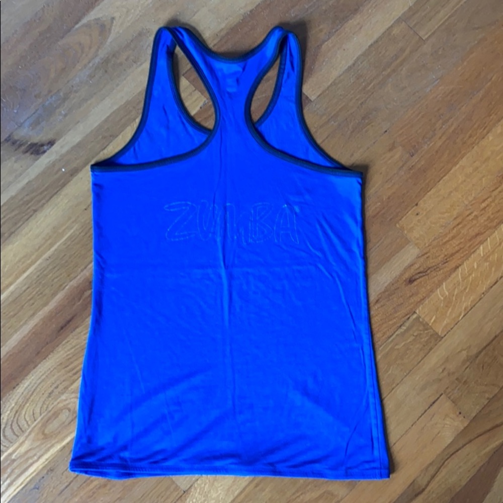 Zumba Blue Racer Back Top - Picture 7 of 11